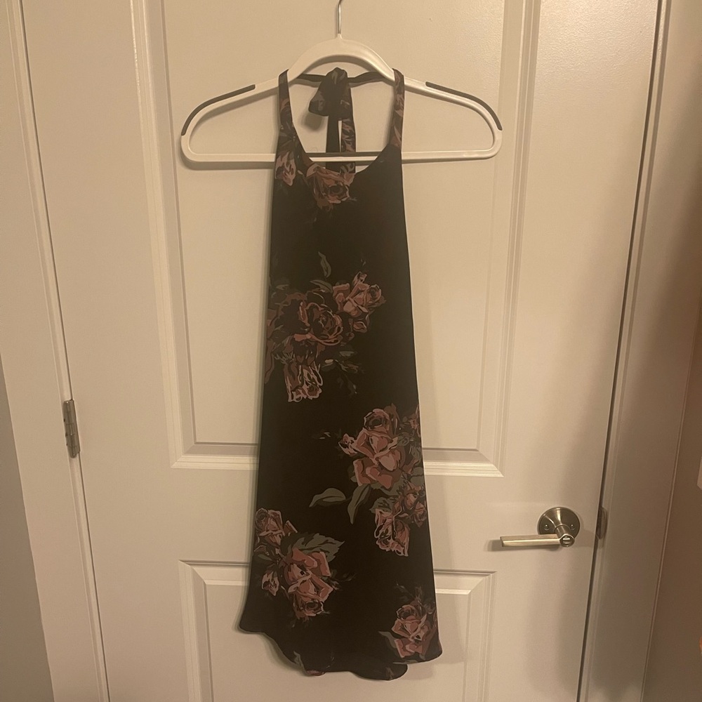 Black halter TOBI dress